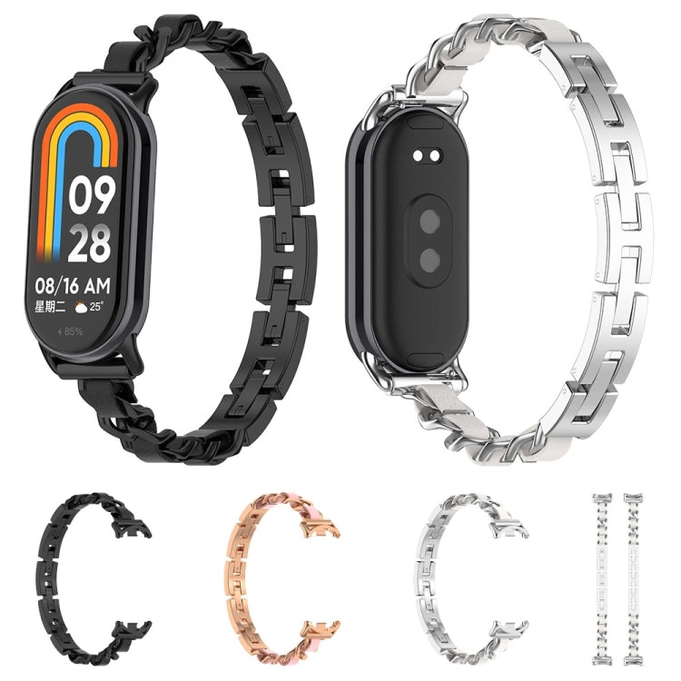 For Xiaomi Mi Band 8 Bracelet Replacement Watch Band(Rose Gold) - Watch Bands by PMC TechLife | Online Shopping South Africa | PMC TechLife
