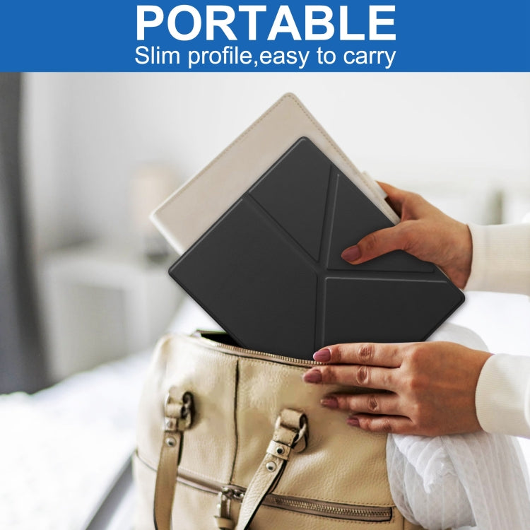 For Kobo Elipsa 2E Solid Color Deformation TPU Leather Smart Tablet Case(Black) - free shipping - PMC TechLife - Order now!