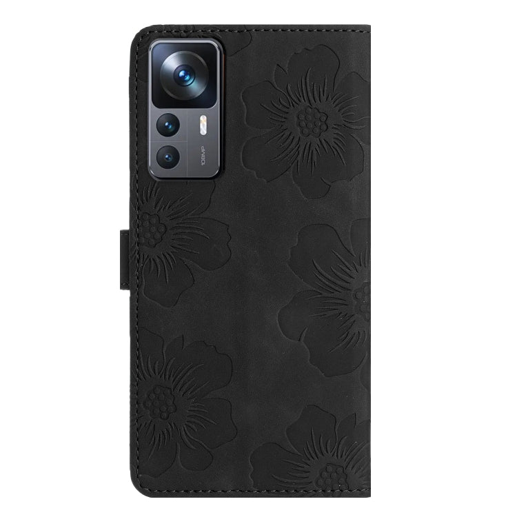 For Xiaomi 12T  / 12T Pro Flower Embossing Pattern Leather Phone Case(Black) - free shipping - PMC TechLife - Order now!