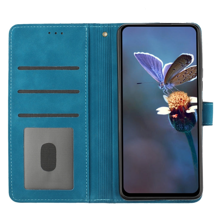 For Xiaomi Redmi 10 2022 Flower Embossing Pattern Leather Phone Case(Blue) - free shipping - PMC TechLife - Order now!
