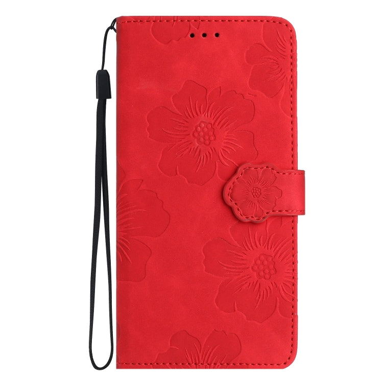 For Xiaomi Redmi A1 Flower Embossing Pattern Leather Phone Case(Red) - free shipping - PMC TechLife - Order now!