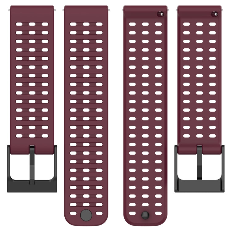 For Suunto 9 Peak Pro / Suunto Vertical Silicone Replacement Watch Band(Wine Red) -  by PMC TechLife | Online Shopping South Africa | PMC TechLife