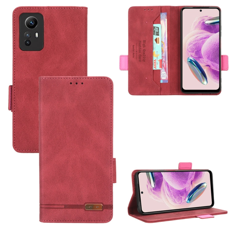 For Xiaomi Redmi Note 12S 4G Magnetic Clasp Leather Phone Case(Red) - free shipping - PMC TechLife - Order now!