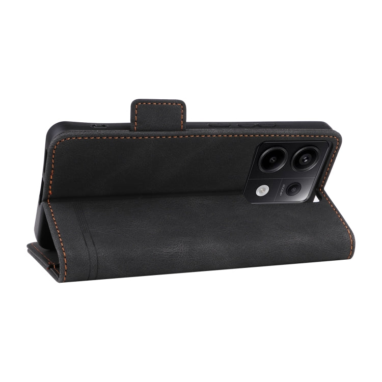For Xiaomi Redmi Note 13 Pro 5G Magnetic Clasp Leather Phone Case(Black) - Xiaomi Cases by PMC TechLife | Online Shopping South Africa | PMC TechLife | Buy Now Pay Later Mobicred