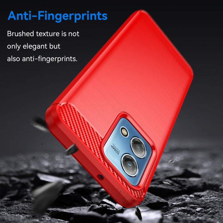 For Motorola Moto G Stylus 2023 4G Brushed Texture Carbon Fiber TPU Phone Case(Red) - free shipping - PMC TechLife - Order now!