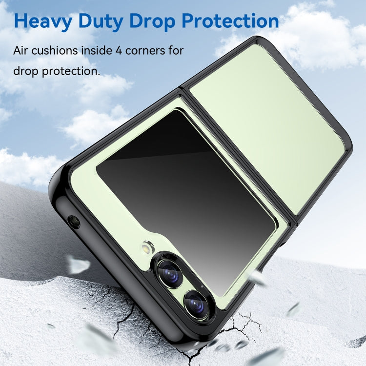For Samsung Galaxy Z Flip5 Colorful Series Acrylic + TPU Phone Case(Black) - free shipping - PMC TechLife - Order now!