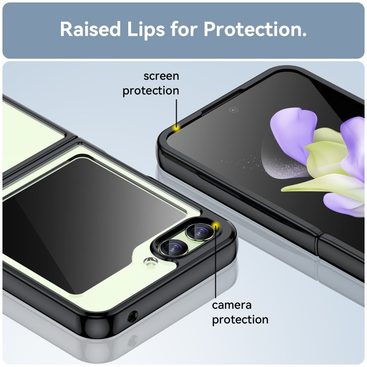 For Samsung Galaxy Z Flip5 Colorful Series Acrylic + TPU Phone Case(Black) - free shipping - PMC TechLife - Order now!