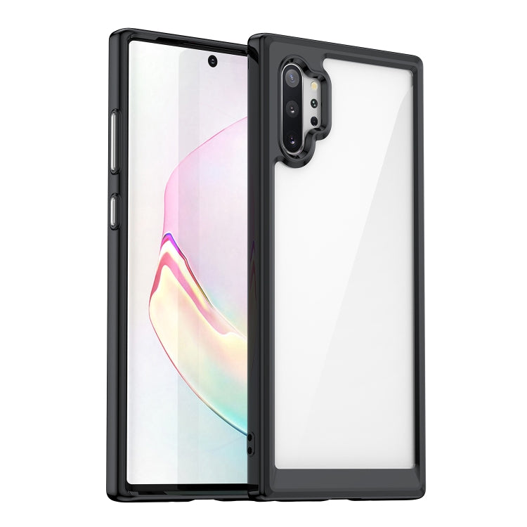For Samsung Galaxy Note10+ Colorful Series Acrylic + TPU Phone Case(Black) - free shipping - PMC TechLife - Order now!