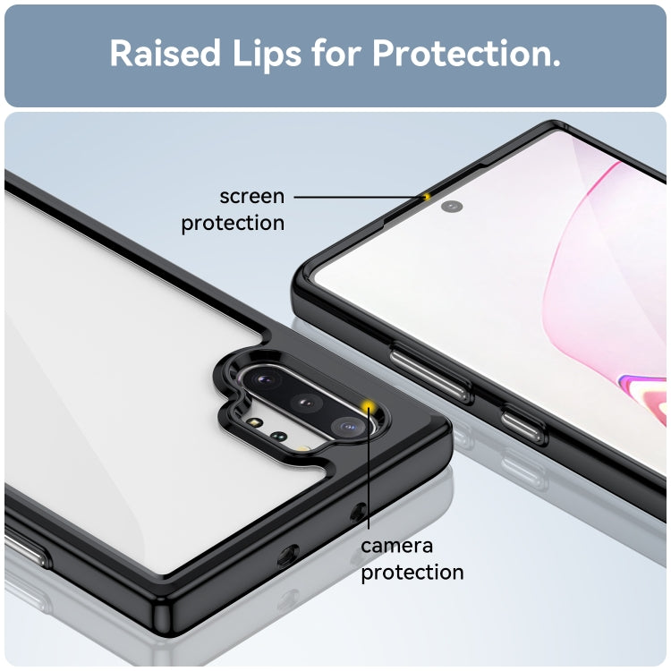 For Samsung Galaxy Note10+ Colorful Series Acrylic + TPU Phone Case(Black) - free shipping - PMC TechLife - Order now!