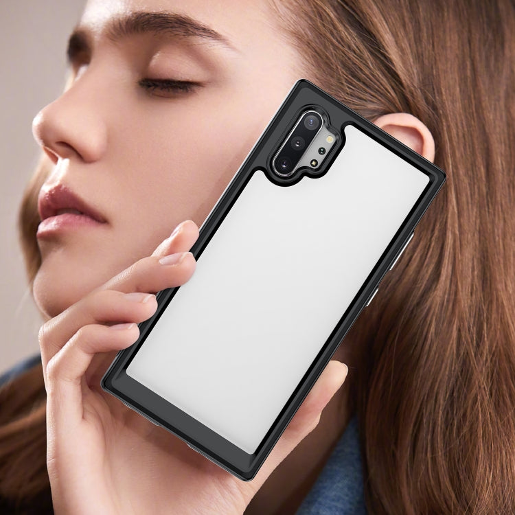 For Samsung Galaxy Note10+ Colorful Series Acrylic + TPU Phone Case(Black) - free shipping - PMC TechLife - Order now!