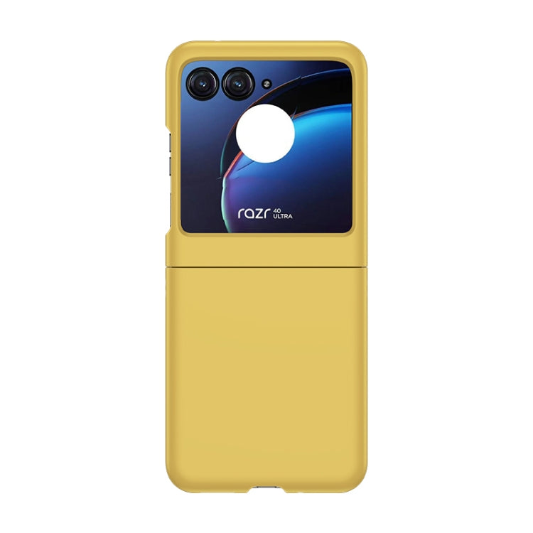 For Motorola Razr 40 Ultra / Moto Razr 2023 Skin Feel PC Phone Case(Lemon Yellow) - Motorola Cases by PMC TechLife | Online Shopping South Africa | PMC TechLife