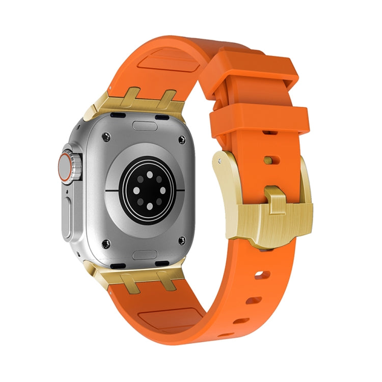 AP Silicone Watch Band For Apple Watch SE 40mm(Gold Orange) - Watch Bands by PMC TechLife | Online Shopping South Africa | PMC TechLife