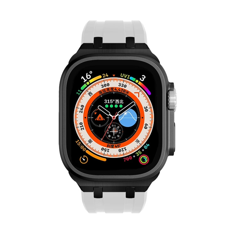 AP Silicone Watch Band For Apple Watch 5 40mm(Black White) - Watch Bands by PMC TechLife | Online Shopping South Africa | PMC TechLife