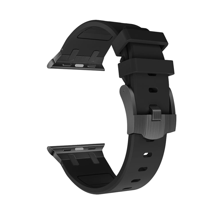 AP Silicone Watch Band For Apple Watch 4 44mm(Black Black) - Watch Bands by PMC TechLife | Online Shopping South Africa | PMC TechLife