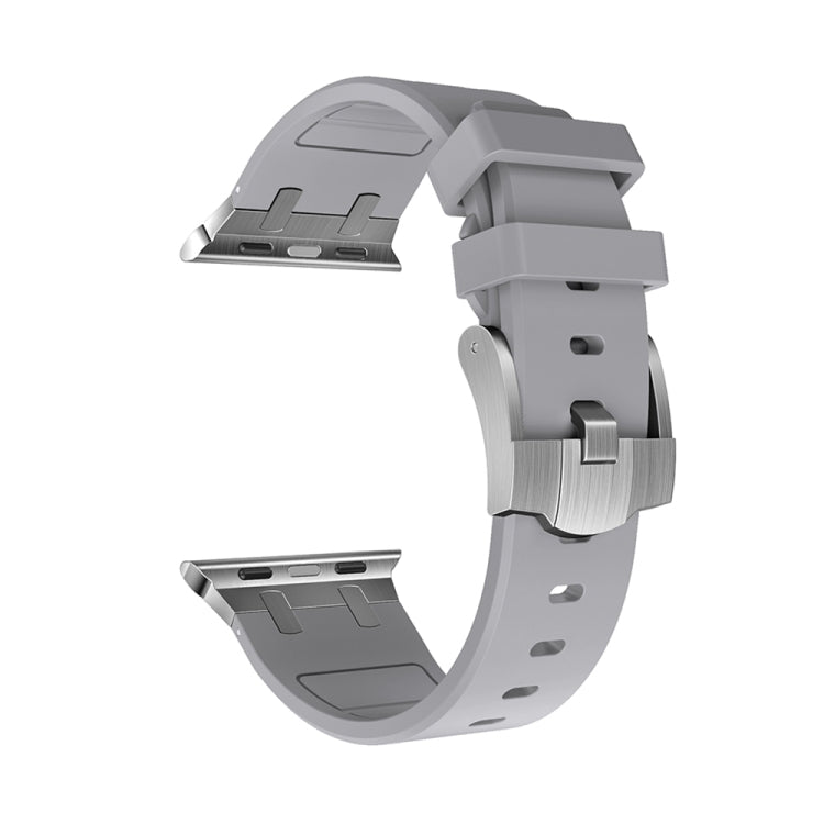 AP Silicone Watch Band For Apple Watch 3 38mm(Silver Grey) - Watch Bands by PMC TechLife | Online Shopping South Africa | PMC TechLife
