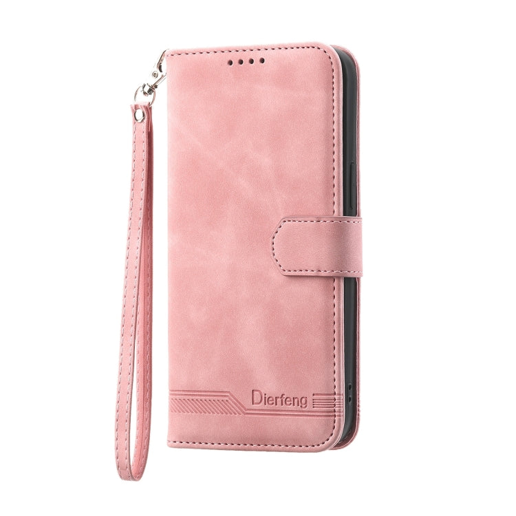 For Xiaomi Redmi Note 12 Turbo 5G/Poco F5 Dierfeng Dream Line TPU + PU Leather Phone Case(Pink) - free shipping - PMC TechLife - Order now!