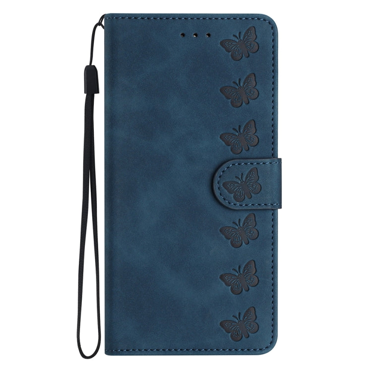 For Xiaomi 12 Pro Seven Butterflies Embossed Leather Phone Case(Blue) - free shipping - PMC TechLife - Order now!
