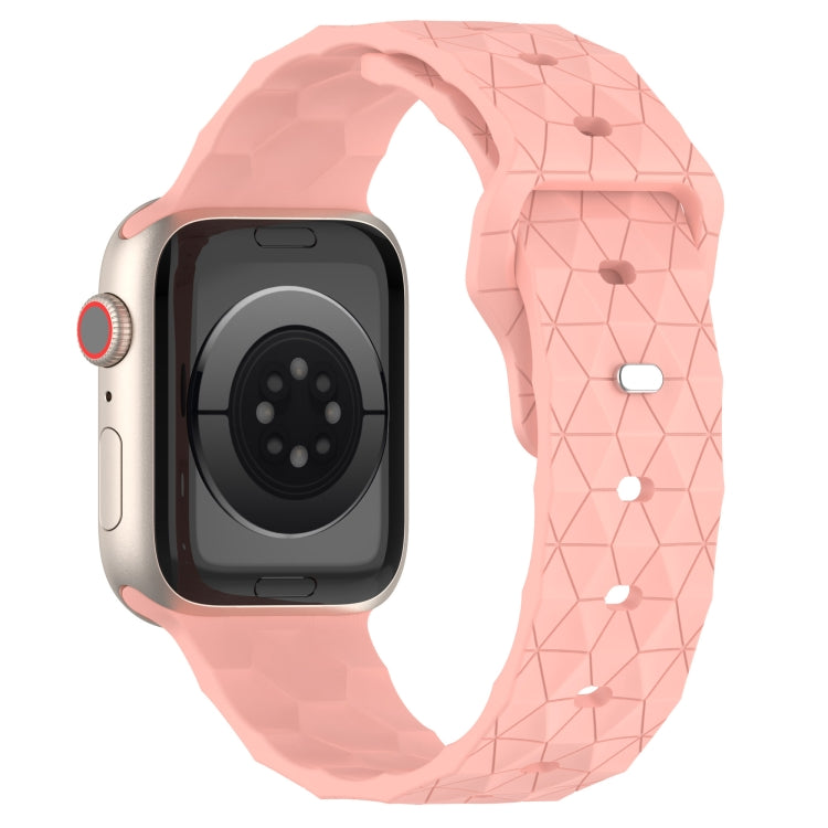 Football Texture Silicone Watch Band For Apple Watch 2 38mm(Pink) - Watch Bands by PMC TechLife | Online Shopping South Africa | PMC TechLife