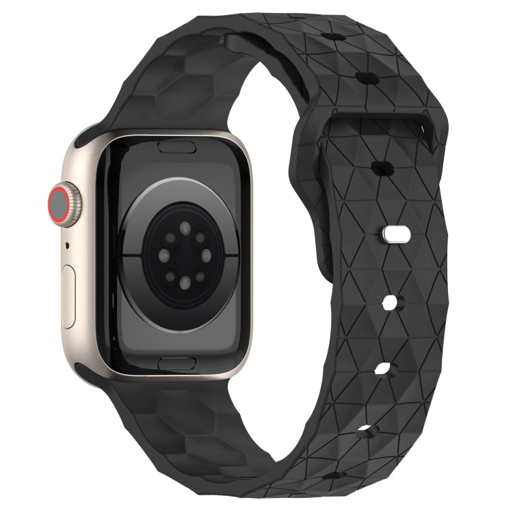 Football Texture Silicone Watch Band For Apple Watch 38mm(Dark Grey) - Watch Bands by PMC TechLife | Online Shopping South Africa | PMC TechLife