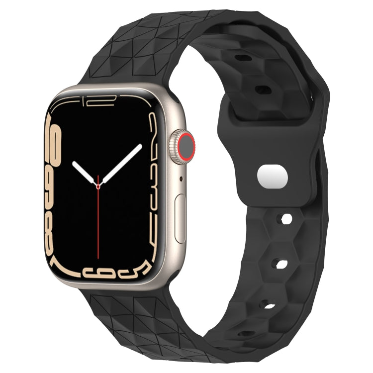 Football Texture Silicone Watch Band For Apple Watch 42mm(Dark Grey) - Watch Bands by PMC TechLife | Online Shopping South Africa | PMC TechLife