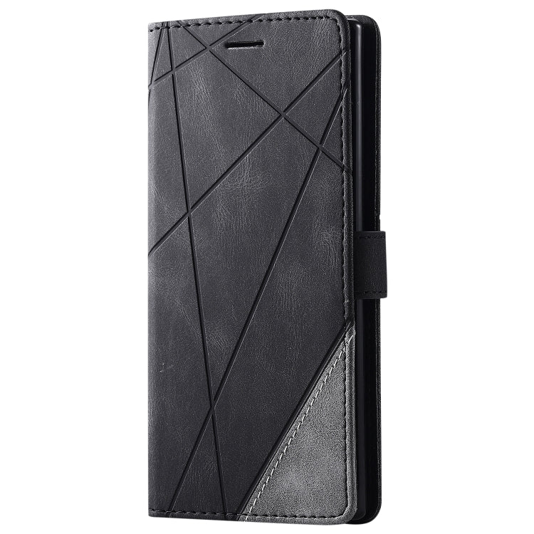 For Samsung Galaxy Note 10 Pro Skin Feel Splicing Horizontal Flip Leather Case with Holder & Card Slots & Wallet & Photo Frame(Black) - free shipping - PMC TechLife - Order now!