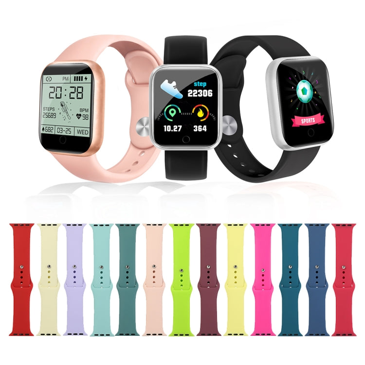 For Apple Watch Series 9&8&7 41mm / SE 3&SE 2&6&SE&5&4 40mm / 3&2&1 38mm Silicone Watch Band, Short Section (Female)(Pink) - Watch Bands by PMC TechLife | Online Shopping South Africa | PMC TechLife | Buy Now Pay Later Mobicred