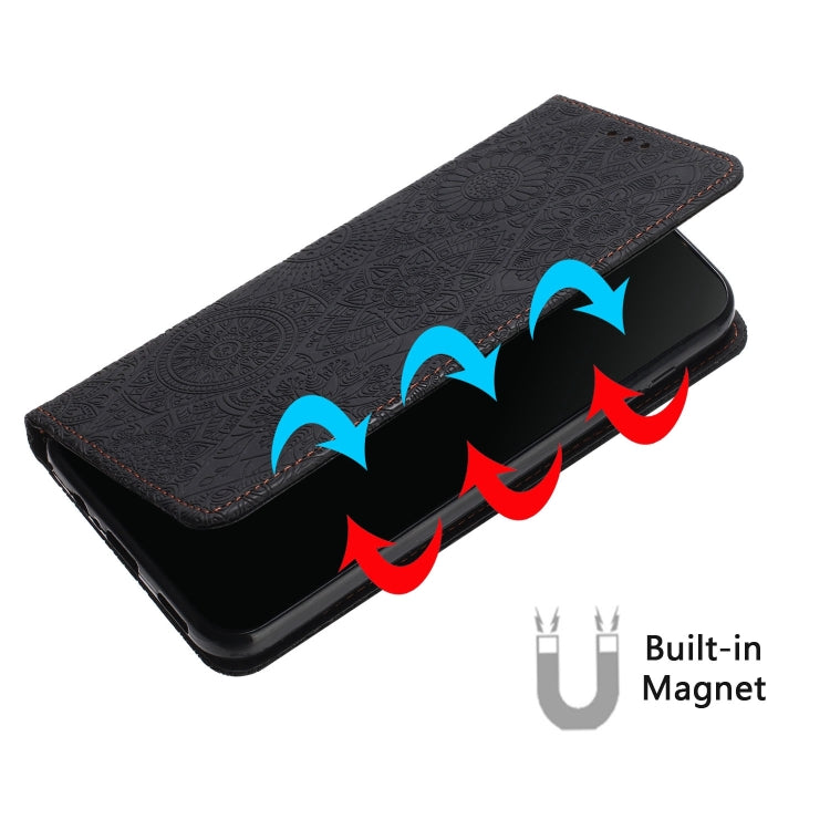 For Samsung Galaxy S21 5G Ethnic Embossed Adsorption Leather Phone Case(Black) - free shipping - PMC TechLife - Order now!