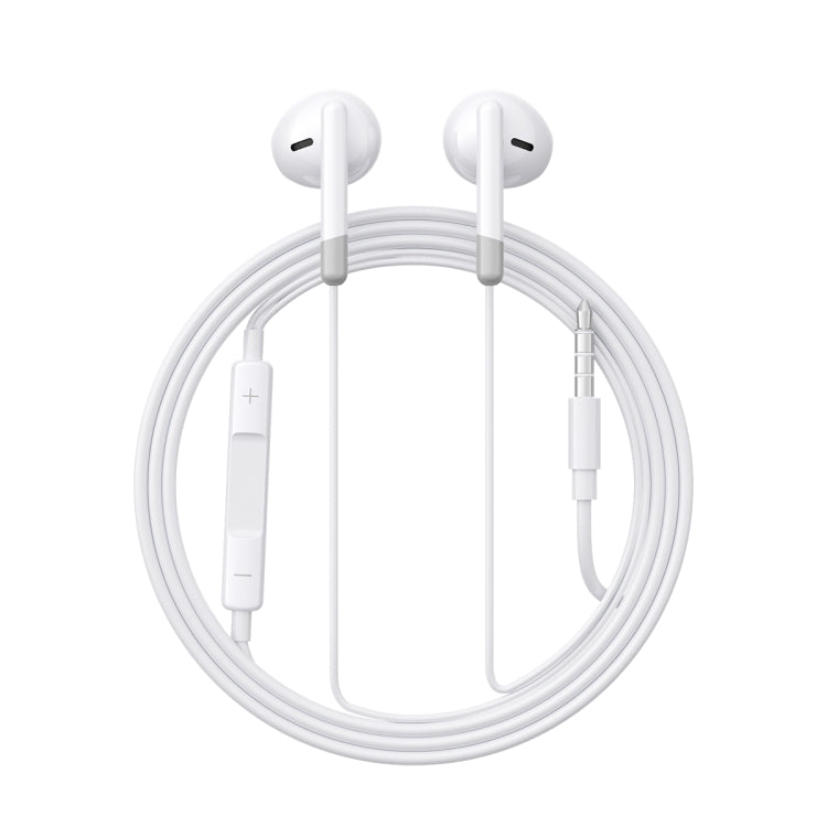 JOYROOM JR-EW01 3.5mm Half In-Ear Wired Earphone, Length: 1.2m(White) - In Ear Wired Earphone by JOYROOM | Online Shopping South Africa | PMC TechLife