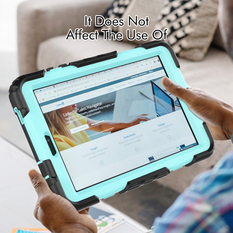 For Lenovo Tab M8 4th Gen Silicone Hybrid PC Tablet Case with Shoulder Strap(Light Blue PC) - Lenovo by PMC TechLife | Online Shopping South Africa | PMC TechLife | Buy Now Pay Later Mobicred