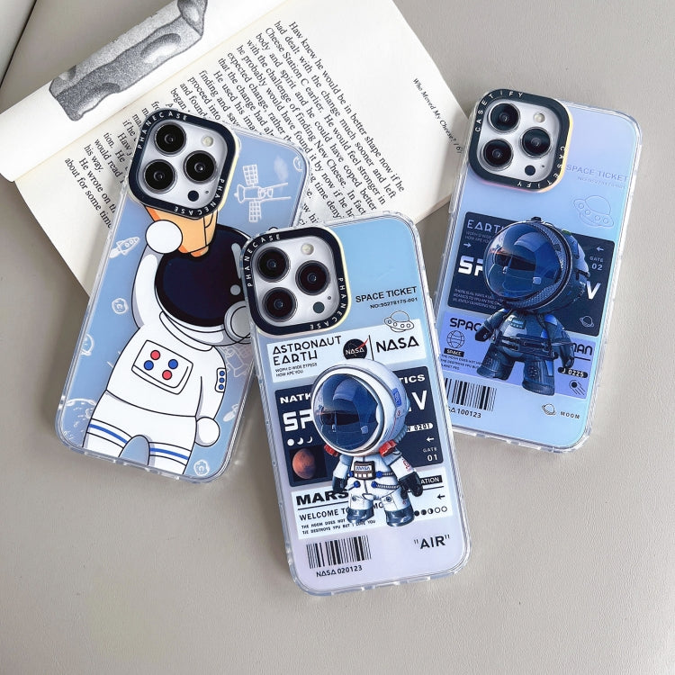 For iPhone 13 Pro Astronaut Pattern Shockproof PC Protective Phone Case(White) - free shipping - PMC TechLife - Order now!