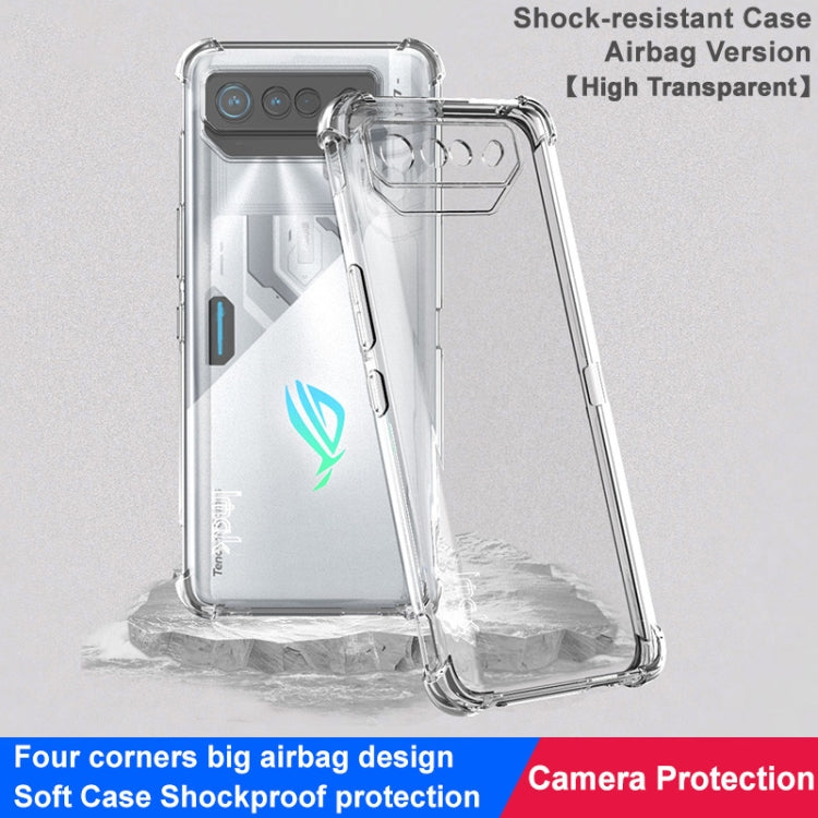 For Asus ROG Phone 7/ROG Phone 7 Pro imak Shockproof Airbag TPU Phone Case(Transparent) - ASUS Cases by imak | Online Shopping South Africa | PMC TechLife | Buy Now Pay Later Mobicred