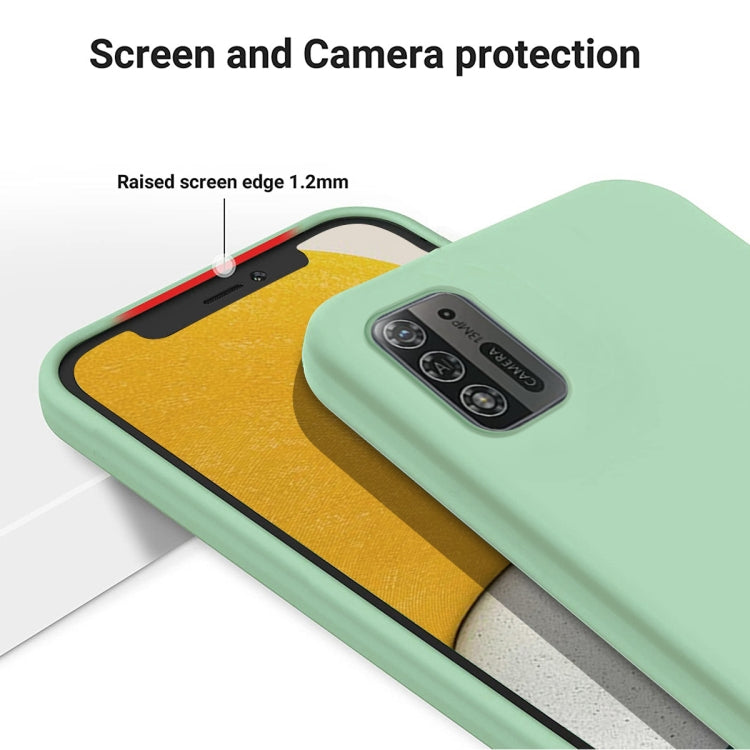 For ZTE Blade A52 Lite Pure Color Liquid Silicone Shockproof Phone Case(Green) - free shipping - PMC TechLife - Order now!