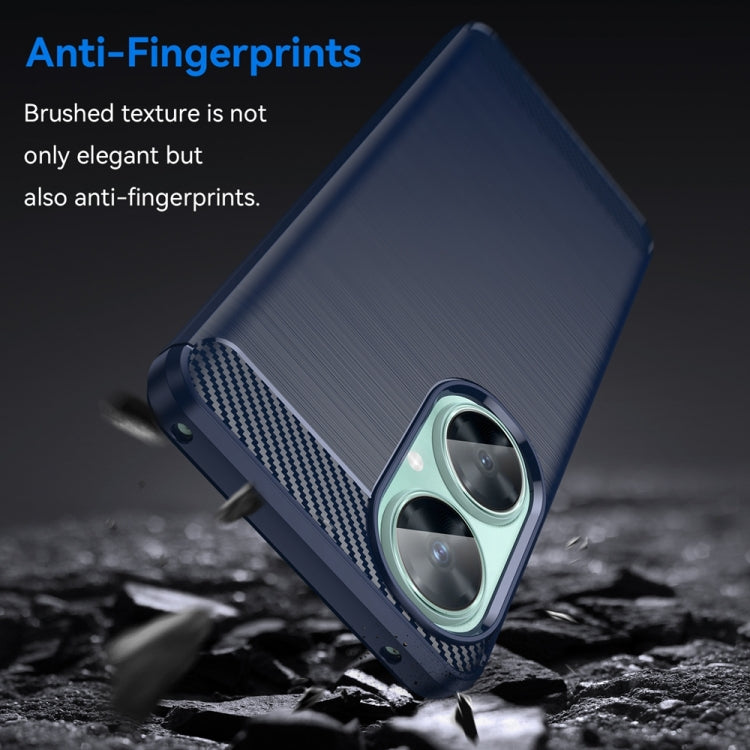 For Huawei Enjoy 60 Pro Brushed Texture Carbon Fiber TPU Phone Case(Blue) - free shipping - PMC TechLife - Order now!