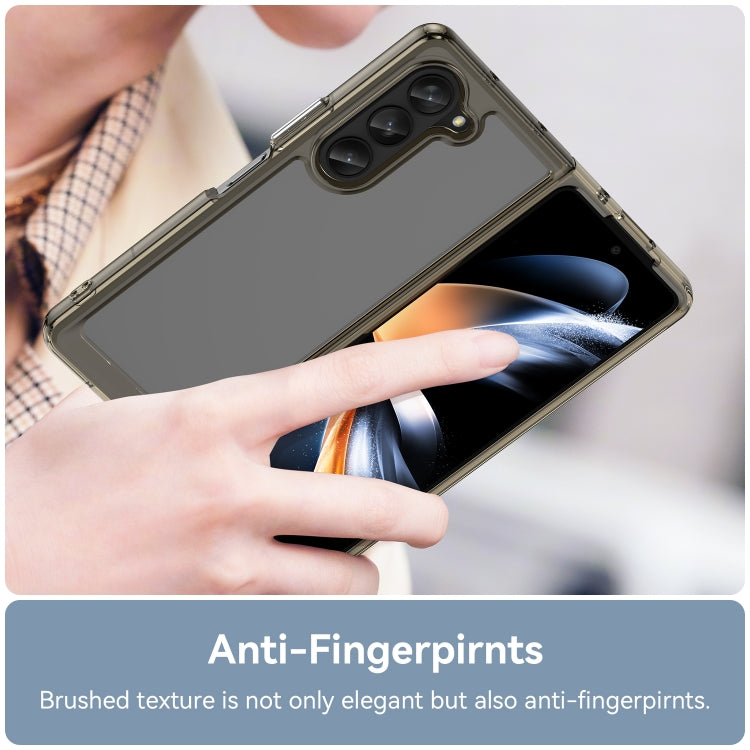 For Samsung Galaxy Z Fold5 Colorful Series Acrylic + TPU Phone Case(Transparent Grey) - free shipping - PMC TechLife - Order now!