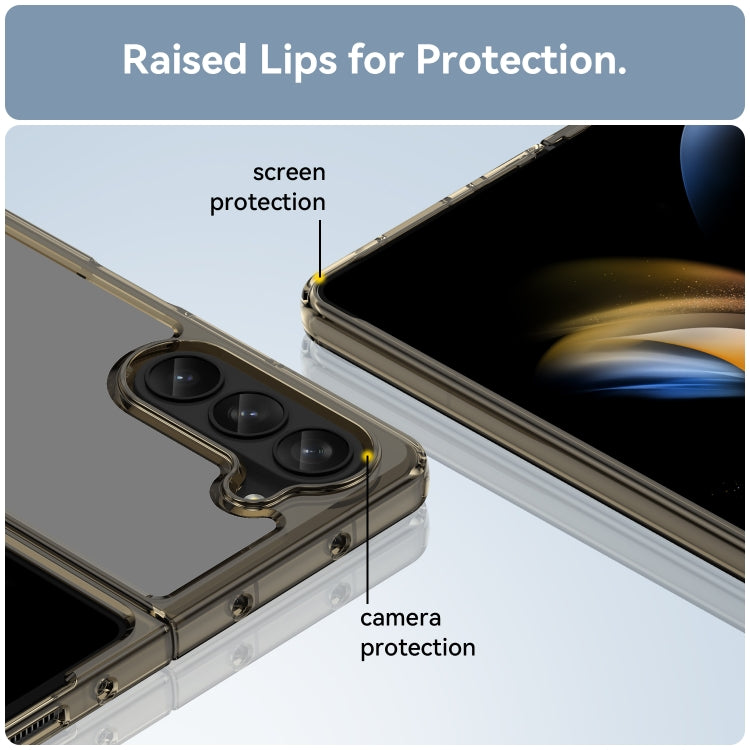 For Samsung Galaxy Z Fold5 Colorful Series Acrylic + TPU Phone Case(Transparent Grey) - free shipping - PMC TechLife - Order now!