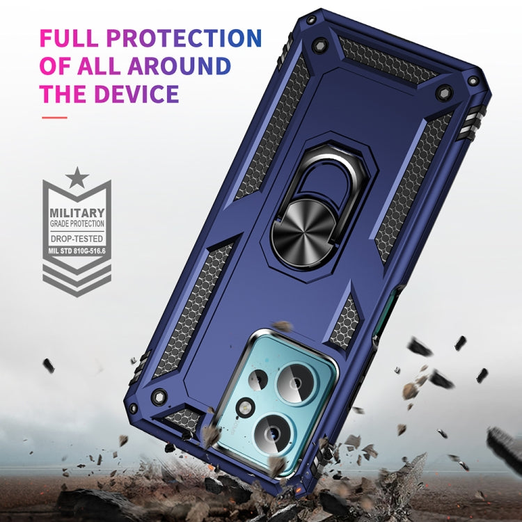 For Xiaomi Redmi Note 12 4G Global Shockproof TPU + PC Phone Case with Holder(Blue) - free shipping - PMC TechLife - Order now!