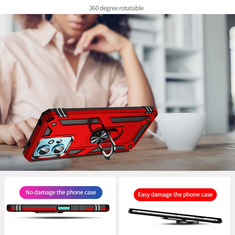 For Xiaomi Redmi Note 12 4G Global Shockproof TPU + PC Phone Case with Holder(Red) - free shipping - PMC TechLife - Order now!