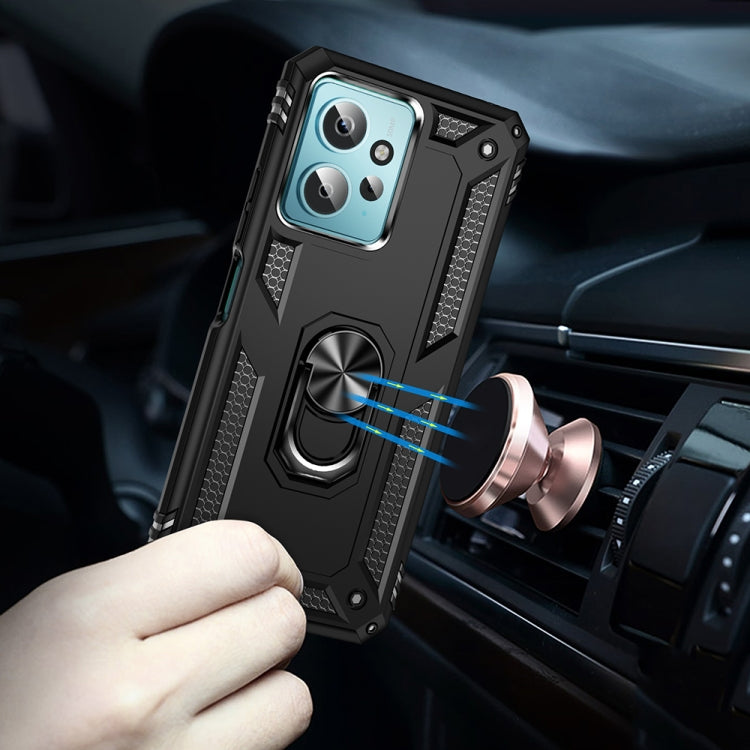 For Xiaomi Redmi Note 12 4G Global Shockproof TPU + PC Phone Case with Holder(Black) - free shipping - PMC TechLife - Order now!