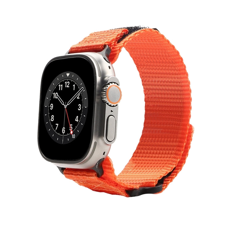 Nylon Two Section Watch Band For Apple Watch 5 44mm(Orange) - Watch Bands by PMC TechLife | Online Shopping South Africa | PMC TechLife