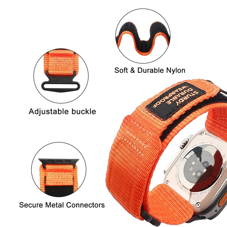 Nylon Two Section Watch Band For Apple Watch 2 42mm(Orange) - Watch Bands by PMC TechLife | Online Shopping South Africa | PMC TechLife