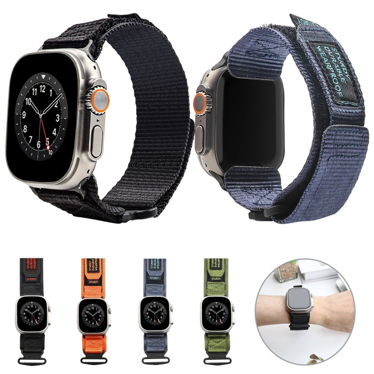 Nylon Two Section Watch Band For Apple Watch 2 42mm(Black) - Watch Bands by PMC TechLife | Online Shopping South Africa | PMC TechLife