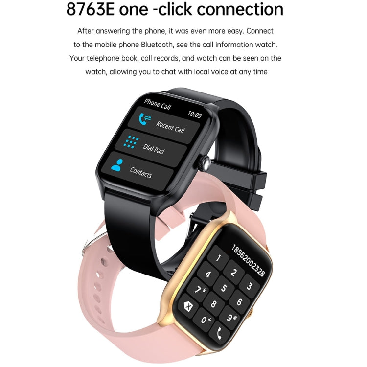T19 Pro 1.96 inch IP67 Waterproof Silicone Band Smart Watch, Supports Dual-mode Bluetooth Call / Heart Rate Monitoring(Pink) - Smart Watches by PMC TechLife | Online Shopping South Africa | PMC TechLife