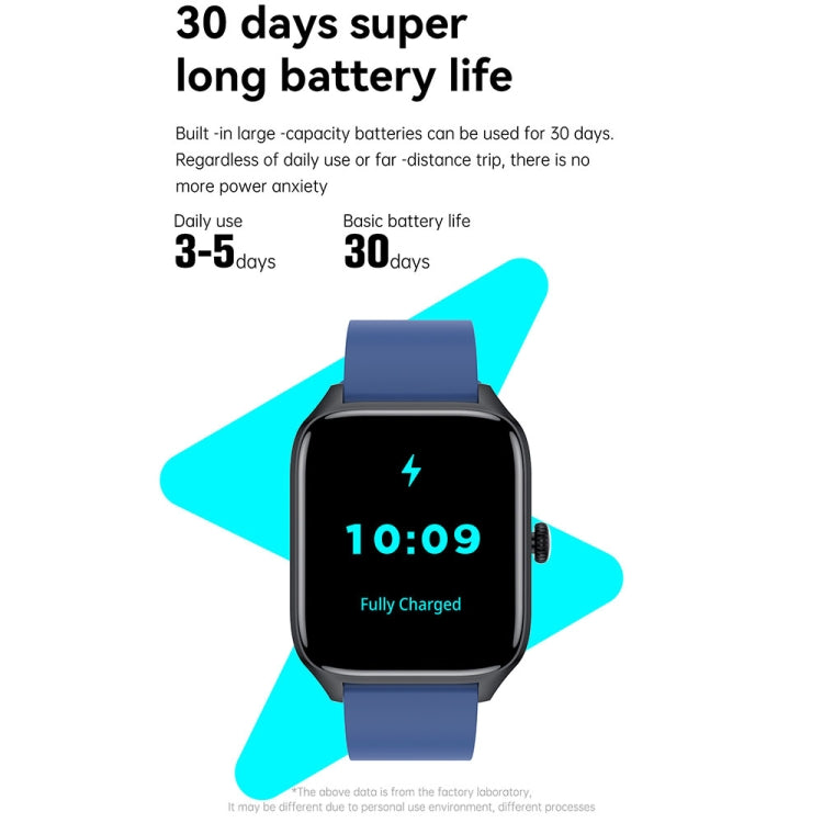 T19 Pro 1.96 inch IP67 Waterproof Silicone Band Smart Watch, Supports Dual-mode Bluetooth Call / Heart Rate Monitoring(Blue) - Smart Watches by PMC TechLife | Online Shopping South Africa | PMC TechLife