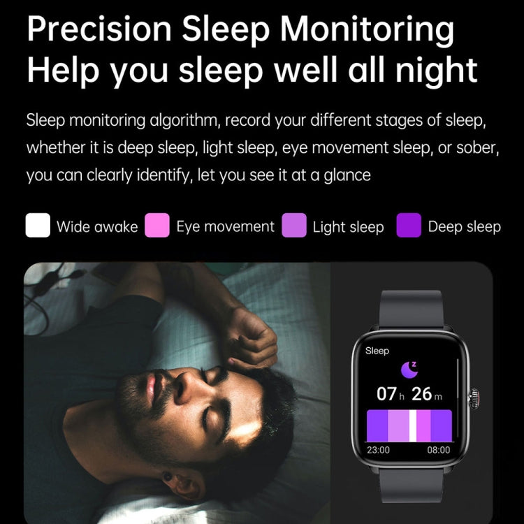 T20 1.96 inch IP67 Waterproof Silicone Band Smart Watch, Supports Dual-mode Bluetooth Call / Heart Rate Monitoring(Blue) - Smart Watches by PMC TechLife | Online Shopping South Africa | PMC TechLife