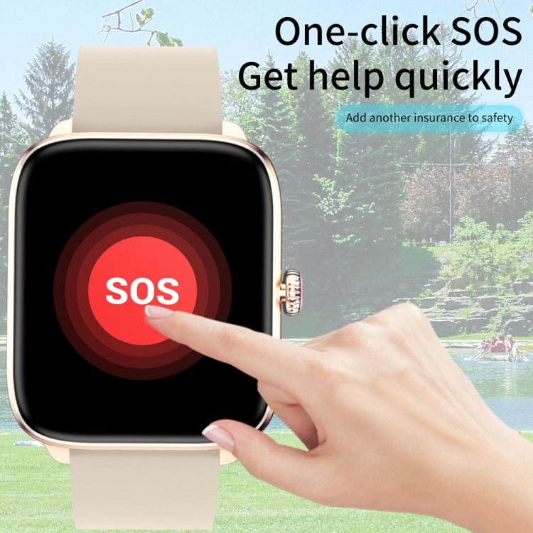 T20 1.96 inch IP67 Waterproof Silicone Band Smart Watch, Supports Dual-mode Bluetooth Call / Heart Rate Monitoring(Pink) - Smart Watches by PMC TechLife | Online Shopping South Africa | PMC TechLife