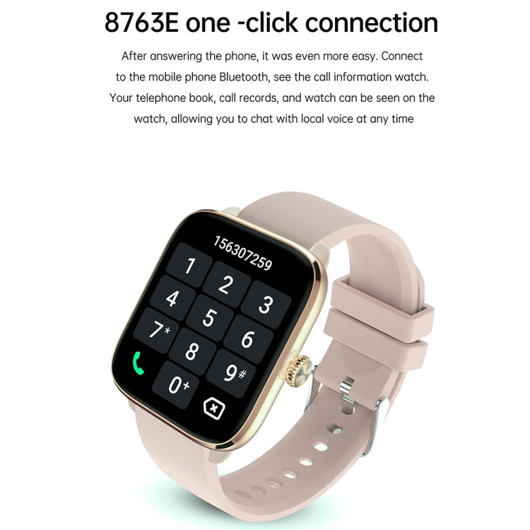 T20 1.96 inch IP67 Waterproof Silicone Band Smart Watch, Supports Dual-mode Bluetooth Call / Heart Rate Monitoring(Blue) - Smart Watches by PMC TechLife | Online Shopping South Africa | PMC TechLife