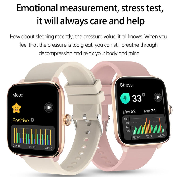 T20 1.96 inch IP67 Waterproof Silicone Band Smart Watch, Supports Dual-mode Bluetooth Call / Heart Rate Monitoring(Gold) - Smart Watches by PMC TechLife | Online Shopping South Africa | PMC TechLife