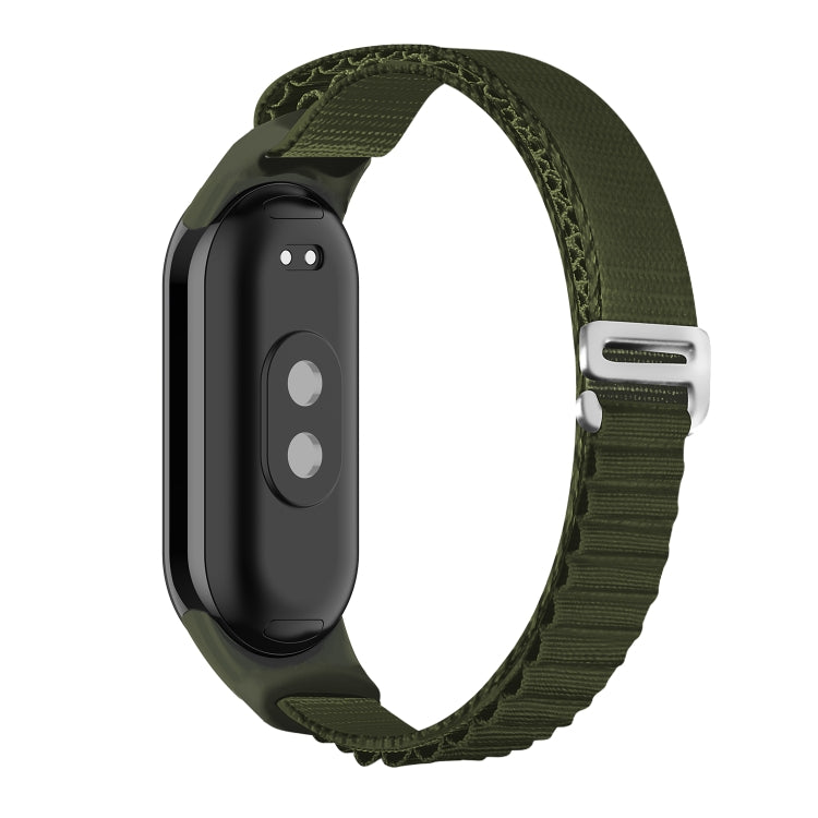For Xiaomi Mi Band 8 Loop Nylon Watch Band(Green) - Watch Bands by PMC TechLife | Online Shopping South Africa | PMC TechLife