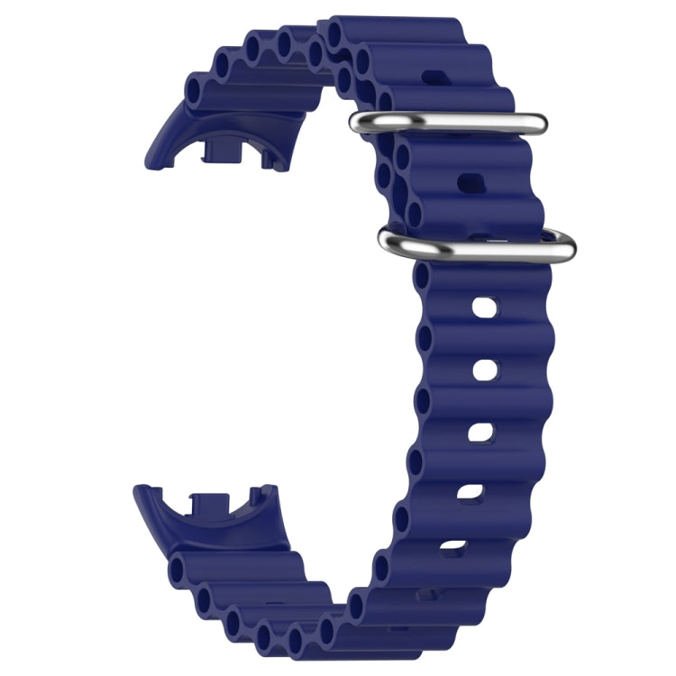 For Xiaomi Mi Band 8 Ocean Silicone Watch Band(Blue) - Watch Bands by PMC TechLife | Online Shopping South Africa | PMC TechLife