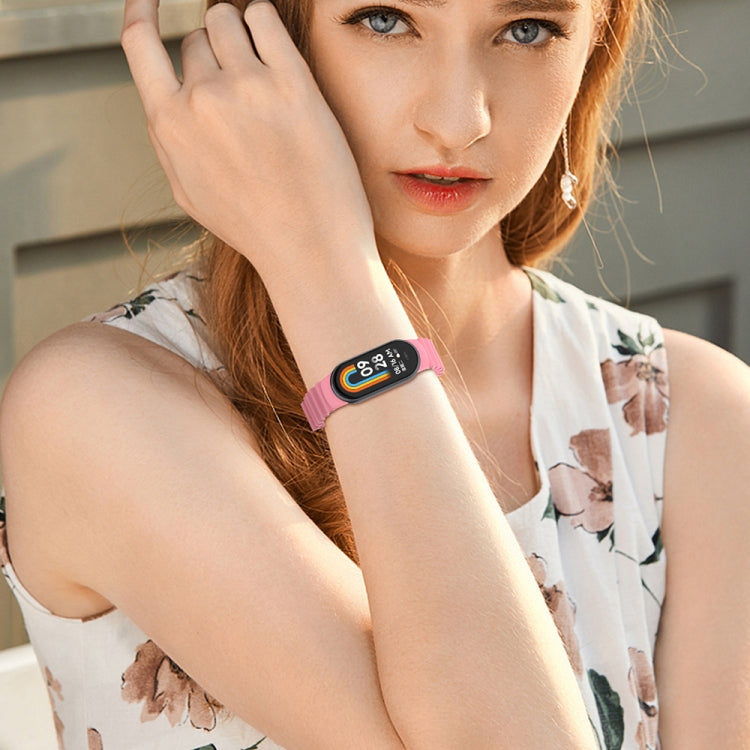 For Xiaomi Mi Band 8 Ocean Silicone Watch Band(Blue Sea Color) - Watch Bands by PMC TechLife | Online Shopping South Africa | PMC TechLife